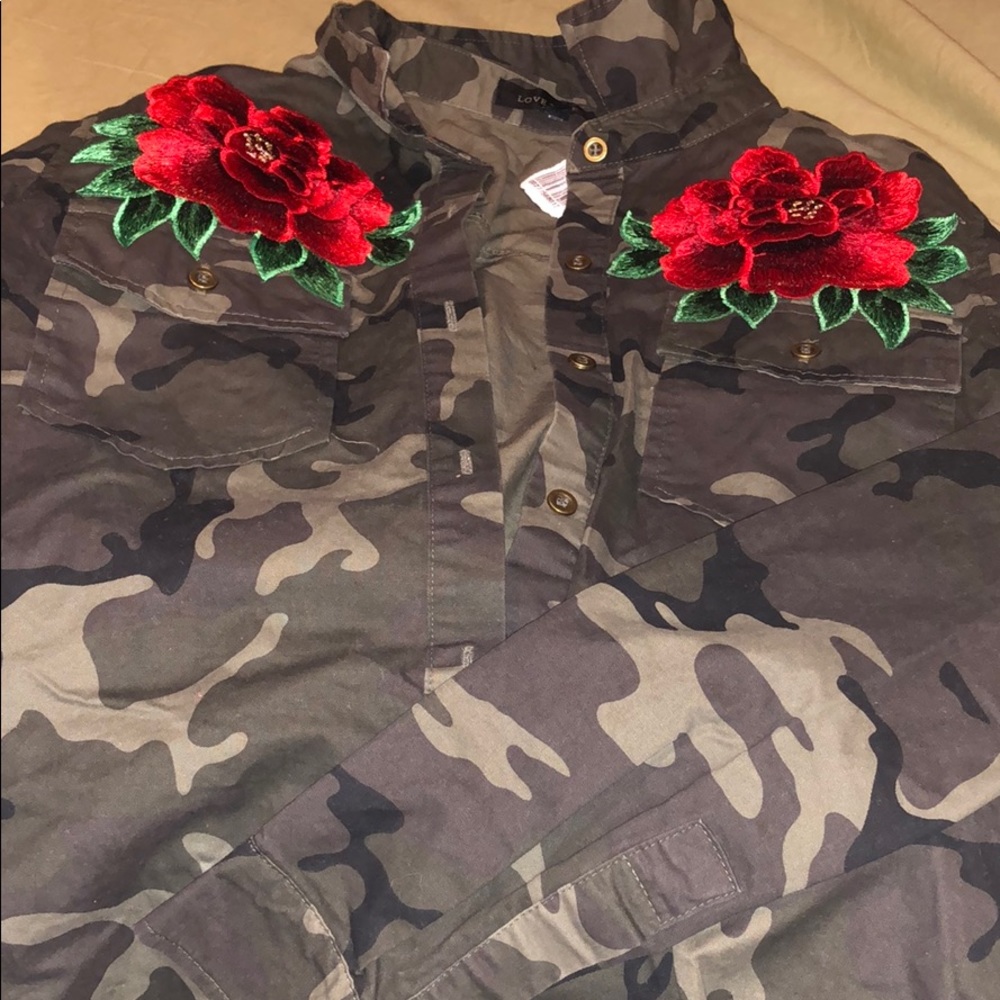 Camo rose jacket